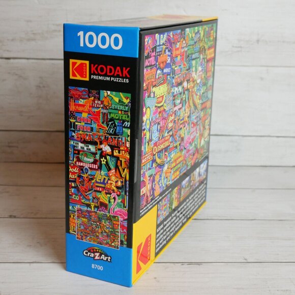 Kodak Neon Retro Signs Premium 1000 Piece Puzzle Garry Walton NEW - Picture 2 of 6
